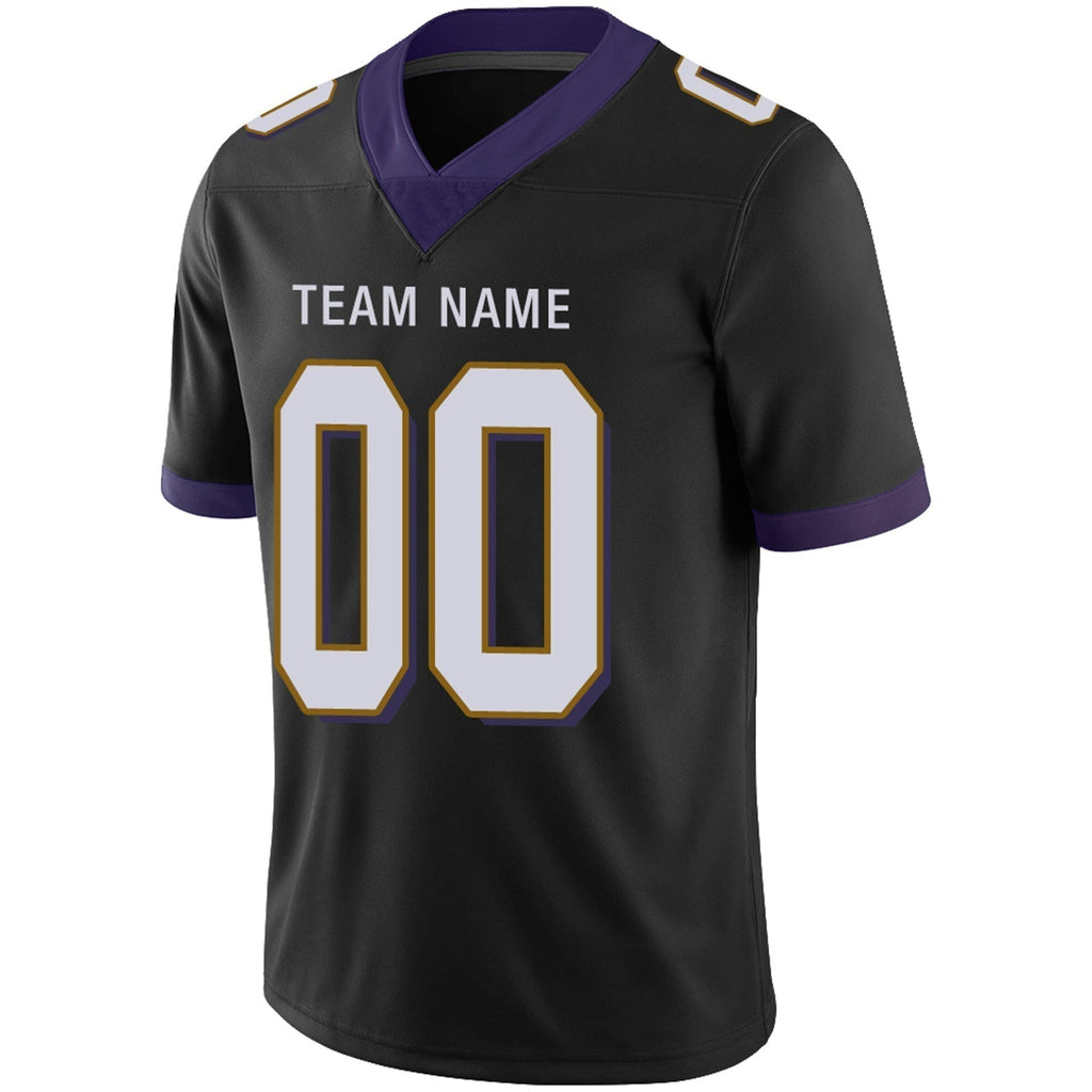 Custom B.Ravens Football JerseyS Team Player or Design Your Own Name for Mens Womens Youth Jerseys Purple
