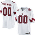 Custom New York Giants White Limited Stitched Jerseys