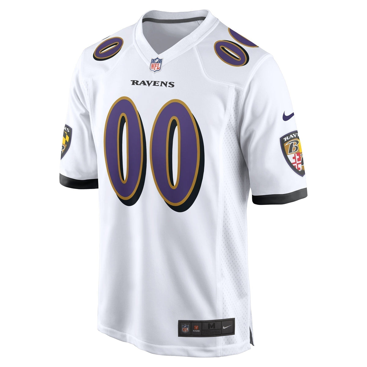 Baltimore Ravens Custom Game Jersey White