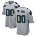 Seattle Seahawks Alternate Custom Game Jersey Gray