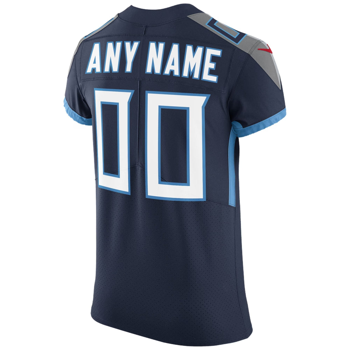 Tennessee Titans Navy Stitched Custom Elite Jersey