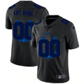 Custom Indianapolis Colts Team Dual Overlap Limited Jersey Black Stitched Jerseys