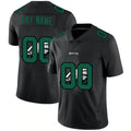 Custom Philadelphia Eagles Team Dual Overlap Limited Jersey Black Stitched Jerseys