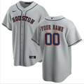Mens Houston Astros Gray Road Replica Player Custom Jersey