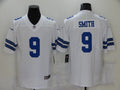 Mens Dallas Cowboys Emmitt Smith #9 White Custom Game Jersey