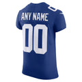New York Giants Royal Stitched Elite Custom Jersey