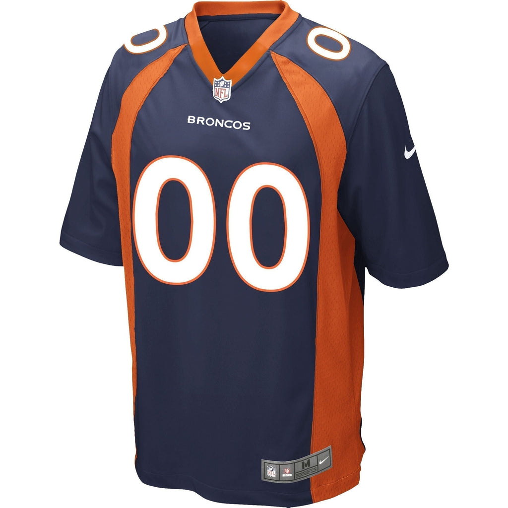 Denver Broncos Alternate Custom Game Jersey Navy