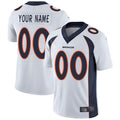 Mens Denver Broncos White Custom Game Jersey