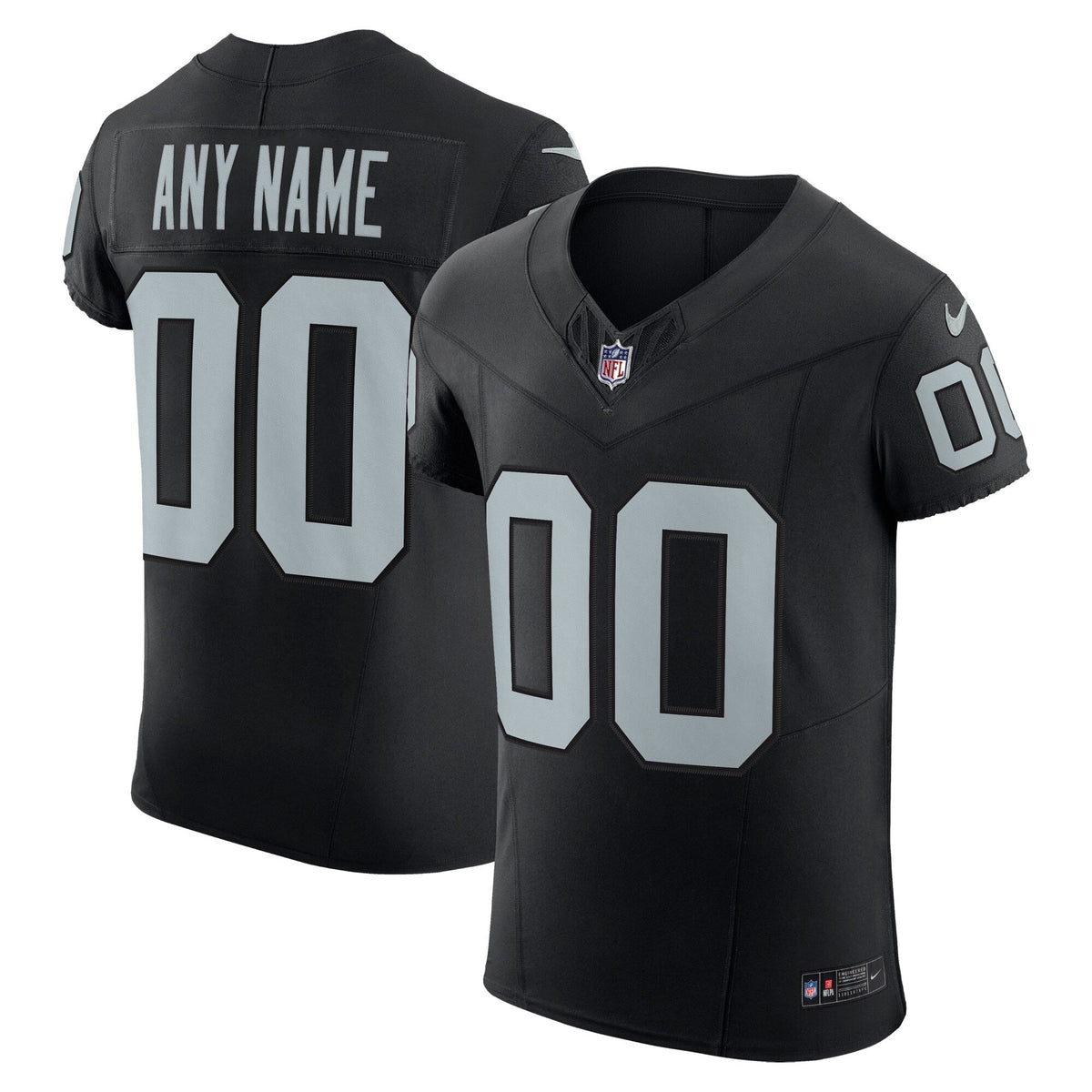 Las Vegas Raiders Black Stitched Elite Custom Jersey