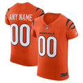 Cincinnati Bengals Orange Alternate Stitched Elite Custom Jersey