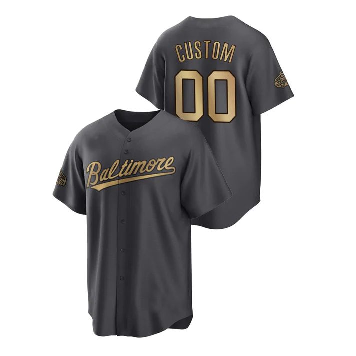 Jerseys Custom Baltimore Orioles Black 2022 All Star Men Youth Women Stitched Jersey