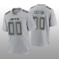 Custom New York Jets Gray Game Atmosphere Jersey Stitched Jerseys
