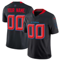 Mens Houston Texans Navy 2nd Alternate Game Custom Jersey