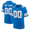 Detroit Lions Custom Game Jersey Blue