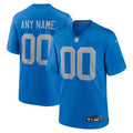 Detroit Lions Alternate Custom Game Jersey Blue
