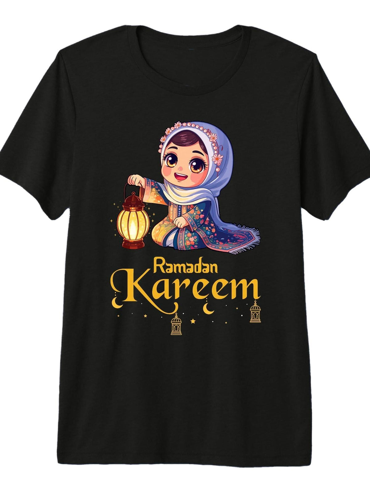 Ramadan Kareem Kid Happy Ramadan Islamic Muslim Tri-Blend T-Shirt Cotton