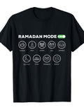 Ramadan Mode On Islamic Fasting Mode On Eid Al Fitr T-Shirt Cotton