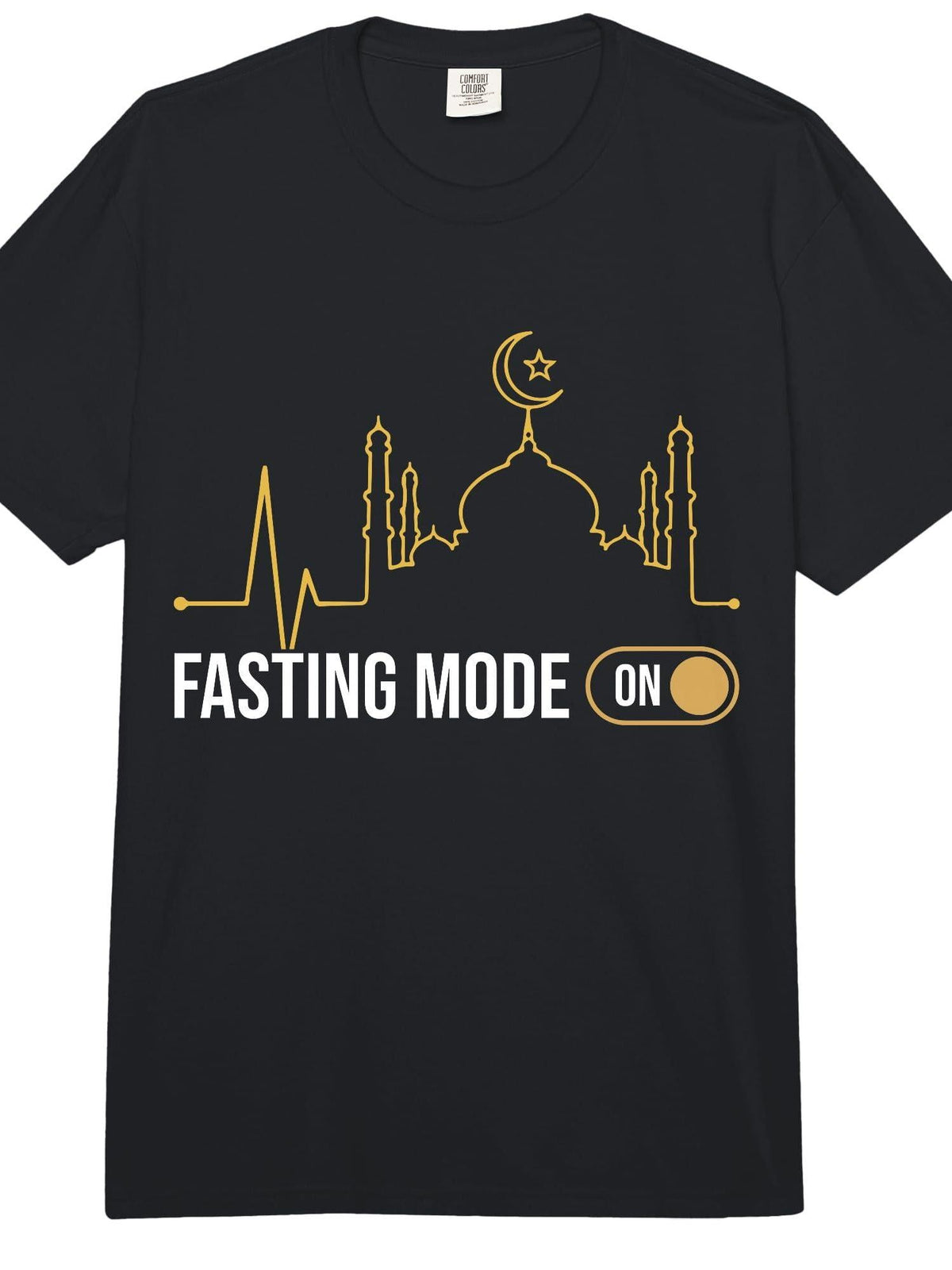 Fasting Mode On Ramadan Kareem Fasting Islamic Muslim Comfort Colors Adult T-Shirt Cotton