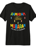 Ramadan Mubarak 30 Days of Blessing Fasting Islamic Tri-Blend T-Shirt Cotton