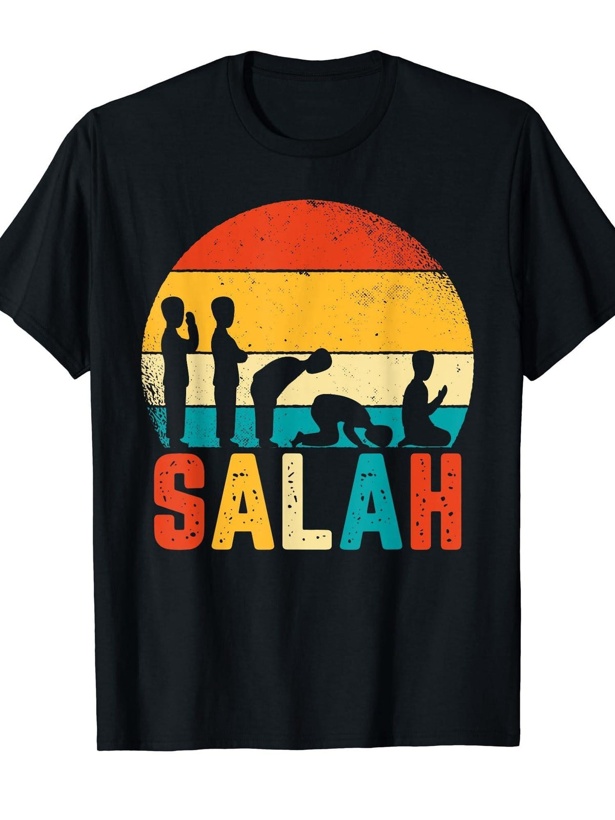 Ramadan Kareem Salah Retro Style Islamic Prayer Ramadan T-Shirt Cotton