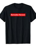 Red Block Ramadan Kareem T-Shirt Cotton