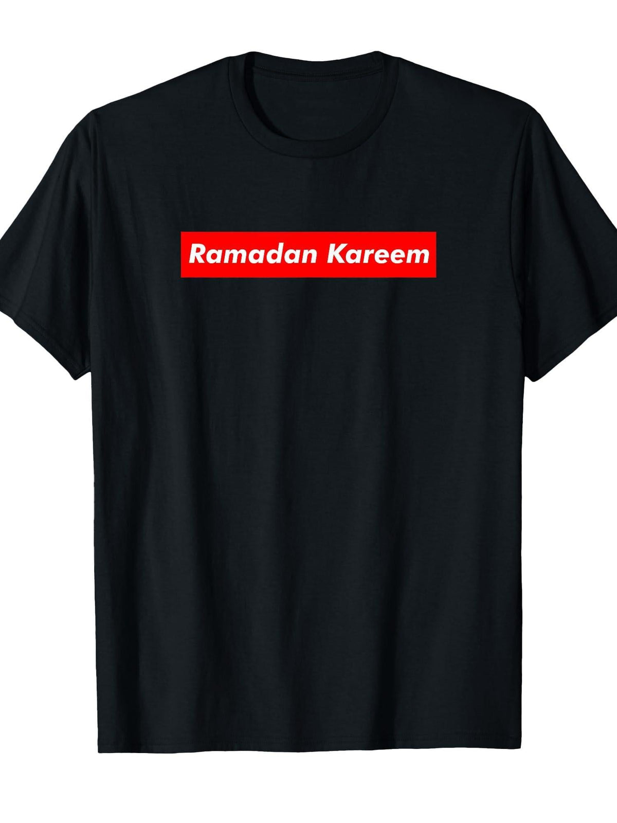 Red Block Ramadan Kareem T-Shirt Cotton