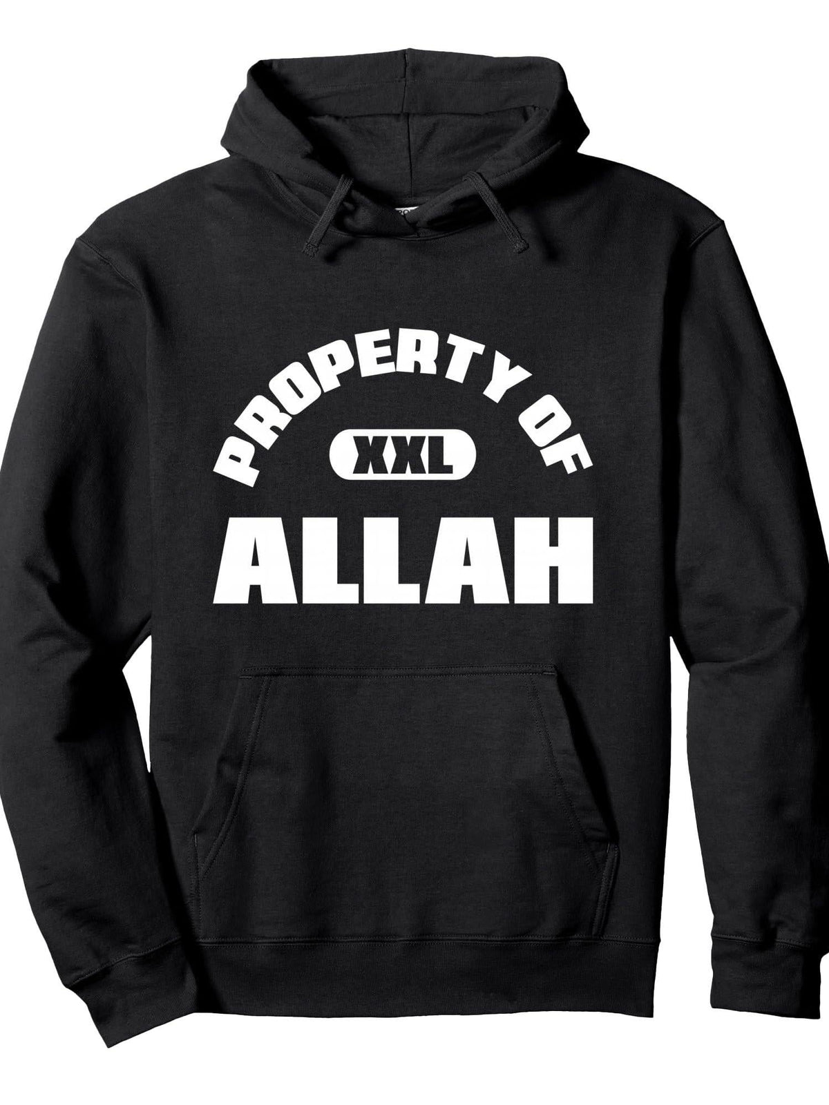 Property Of Allah Islam Muslim Ramadan Kareem Mubarak Mosque Pullover Hoodie Ramadan Black Cotton Long Sleeve