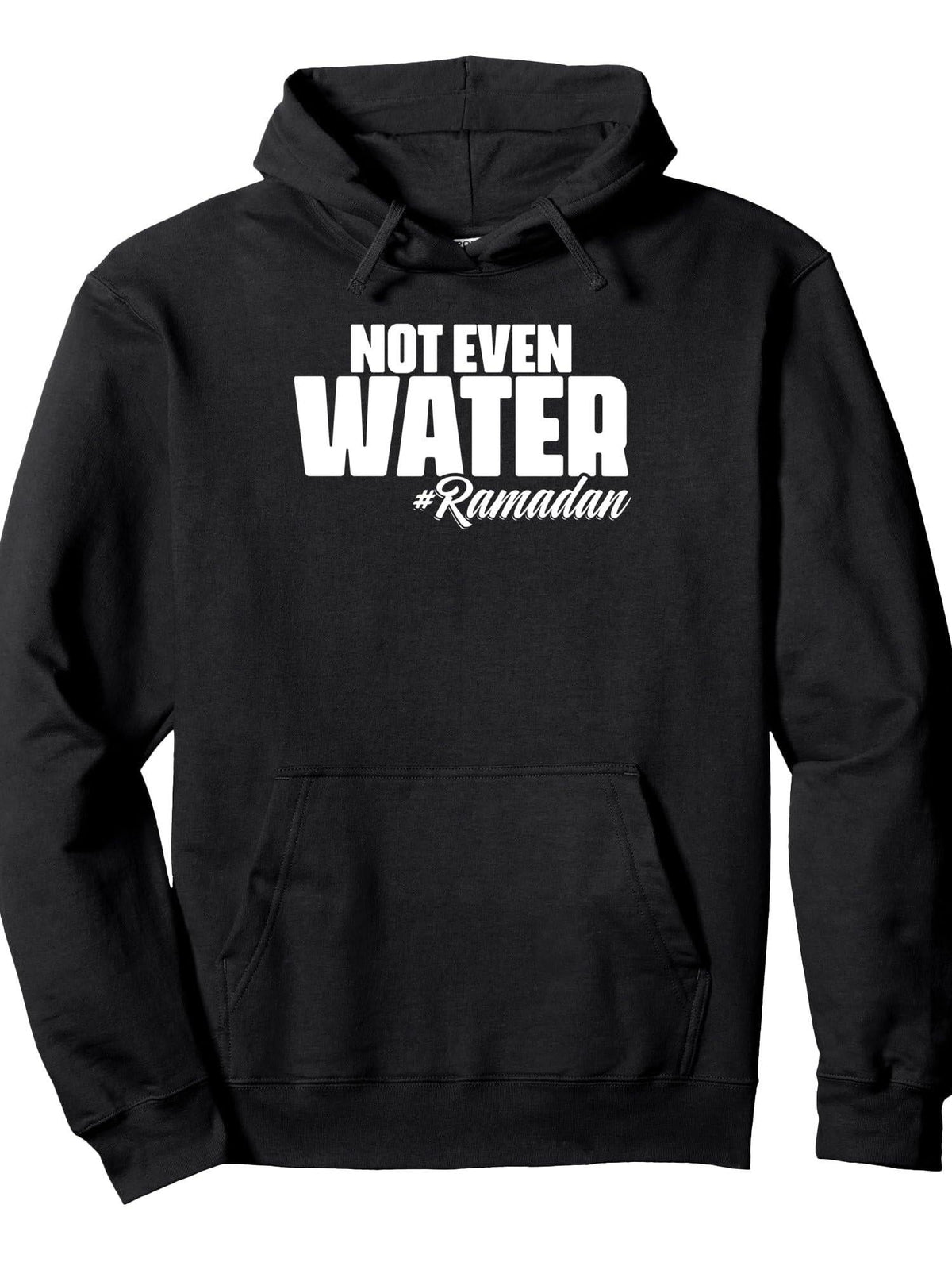 Ramadan Kareem Islamic Quotes for Fasting Muslim Pullover Hoodie Ramadan Black Cotton Long Sleeve
