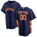 Mens Houston Astros Navy Alternate Replica Player Custom Jersey