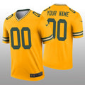 Custom Green Bay Packers Yellow Custom Jerseys