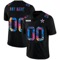 Custom Dallas Cowboys Black Crucial Catch Stitched Limited Football Jerseys