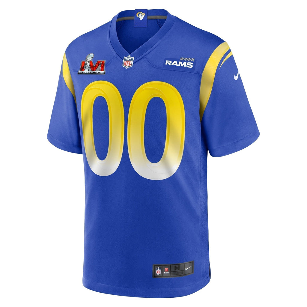 Los Angeles Rams Super Bowl LVI Game Custom Jersey Royal