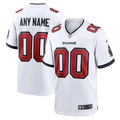 Mens Tampa Bay Buccaneers White Custom Game Jersey