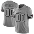Custom Atlanta Falcons 2019 Gray Gridiron Gray Stitched Limited Stitched Jerseys