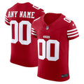 Mens Scarlet San Francisco 49ers Stitched Elite Custom Jersey