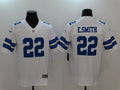 Mens Dallas Cowboys Emmitt Smith #22 White Custom Game Jersey