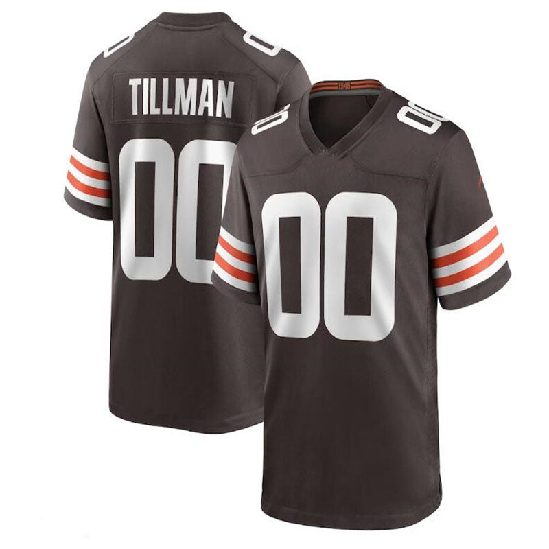 Custom Cleveland Browns Cedric Tillman Brown 2023 Draft Pick Game Stitched Jerseys