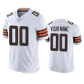 Custom Cleveland Browns White Stitched Jerseys