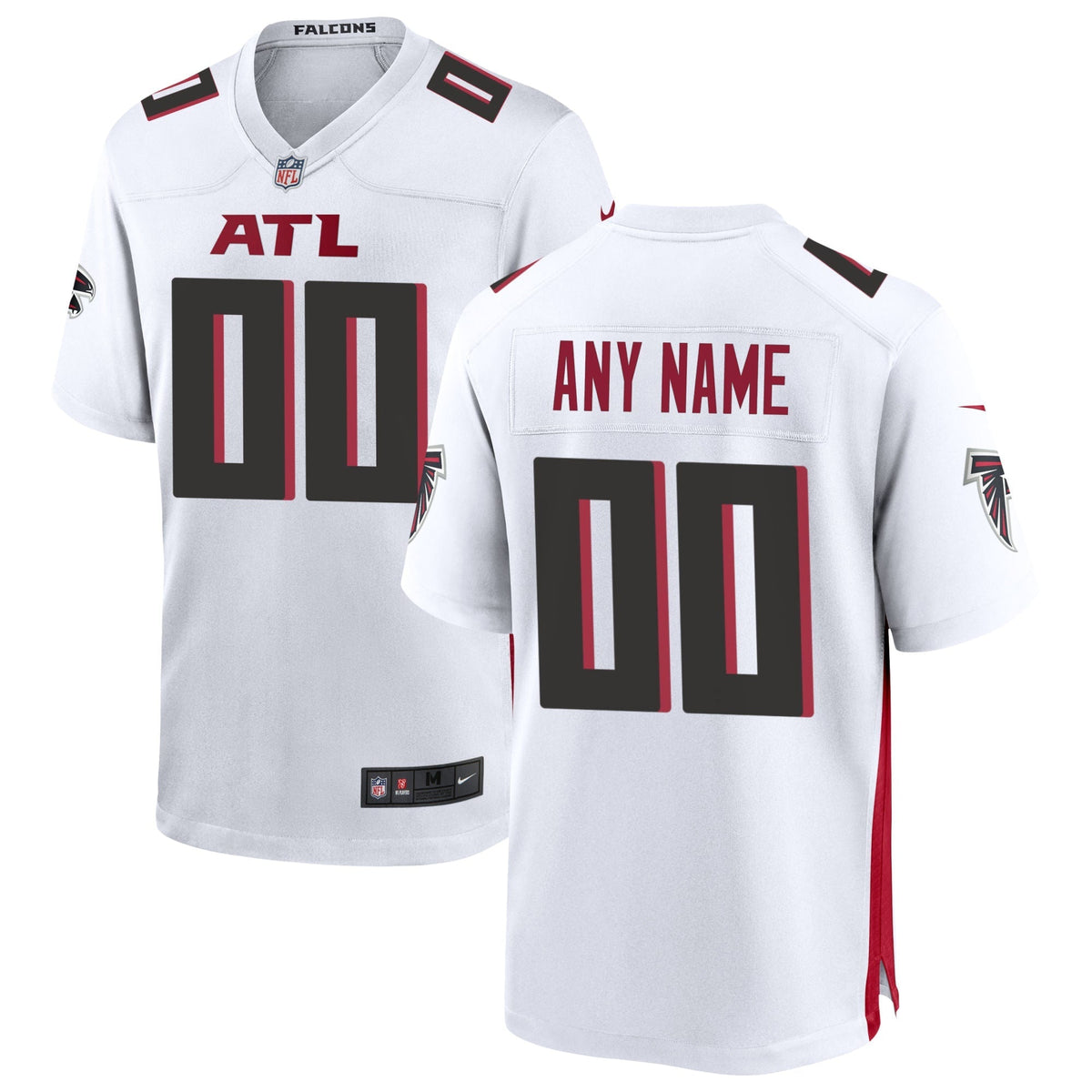 Atlanta Falcons Custom Game Jersey White