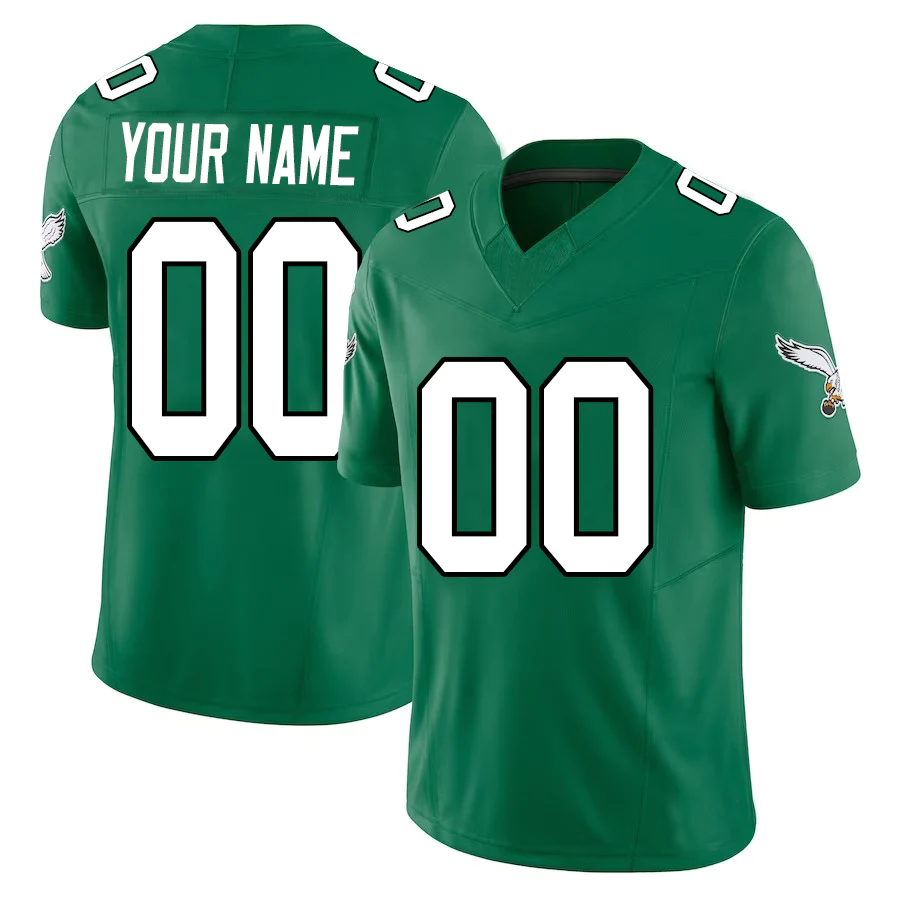 Custom Philadelphia Eagles Alternate Stitched Limited Jersey Kelly Green Stitched Jerseys