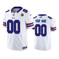 Mens Buffalo Bills Custom White 2023 With John Madden Patch Stitched Limited Stitched Football Jersey