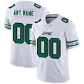 Custom Philadelphia Eagles White Team Stitched Limited Stitched Jerseys