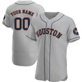 Custom Houston Astros Gray Jerseys Stitched Letter And Numbers Mesh for Men Women Youth Jersey