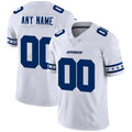 Custom Dallas Cowboys White Team Stitched Limited Stitched Jerseys