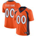 Mens Denver Broncos Orange Custom Game Jersey