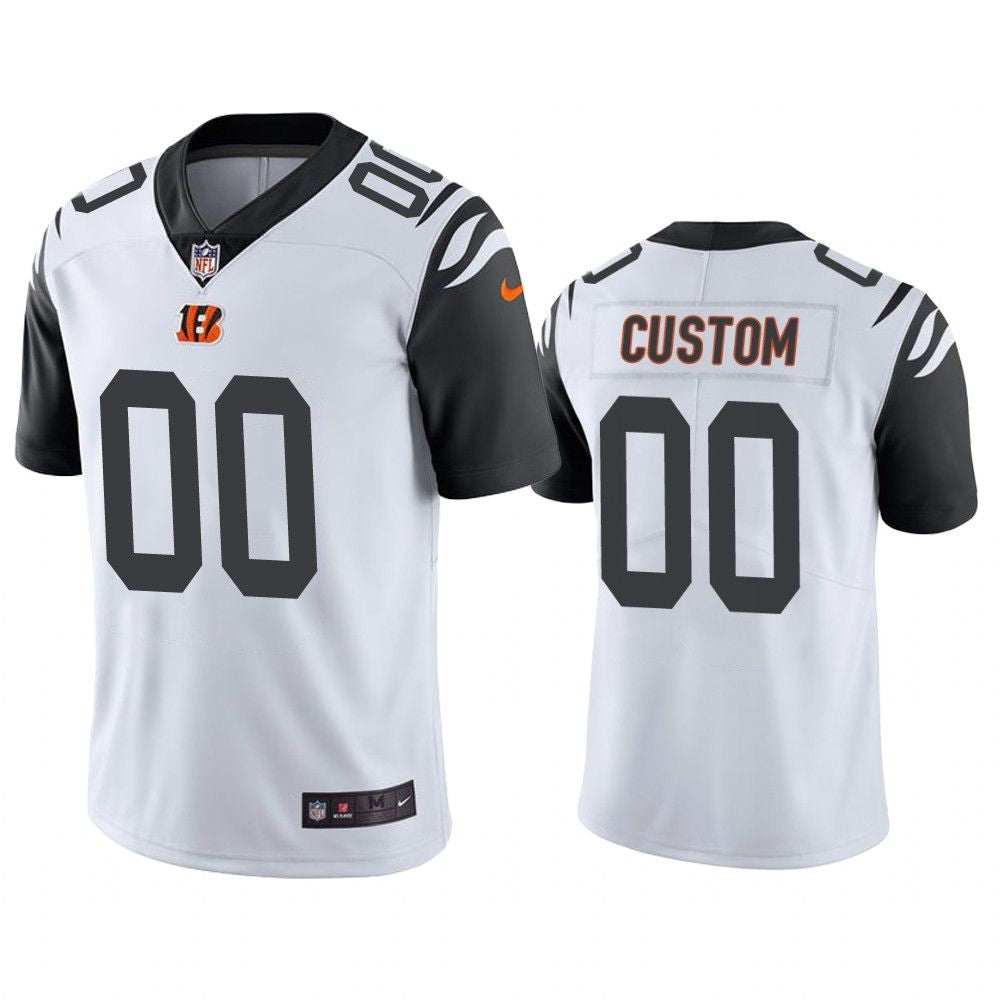 Custom Cincinnati Bengals Alternate Jersey White