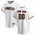 Mens Arizona Diamondbacks White Custom Jersey