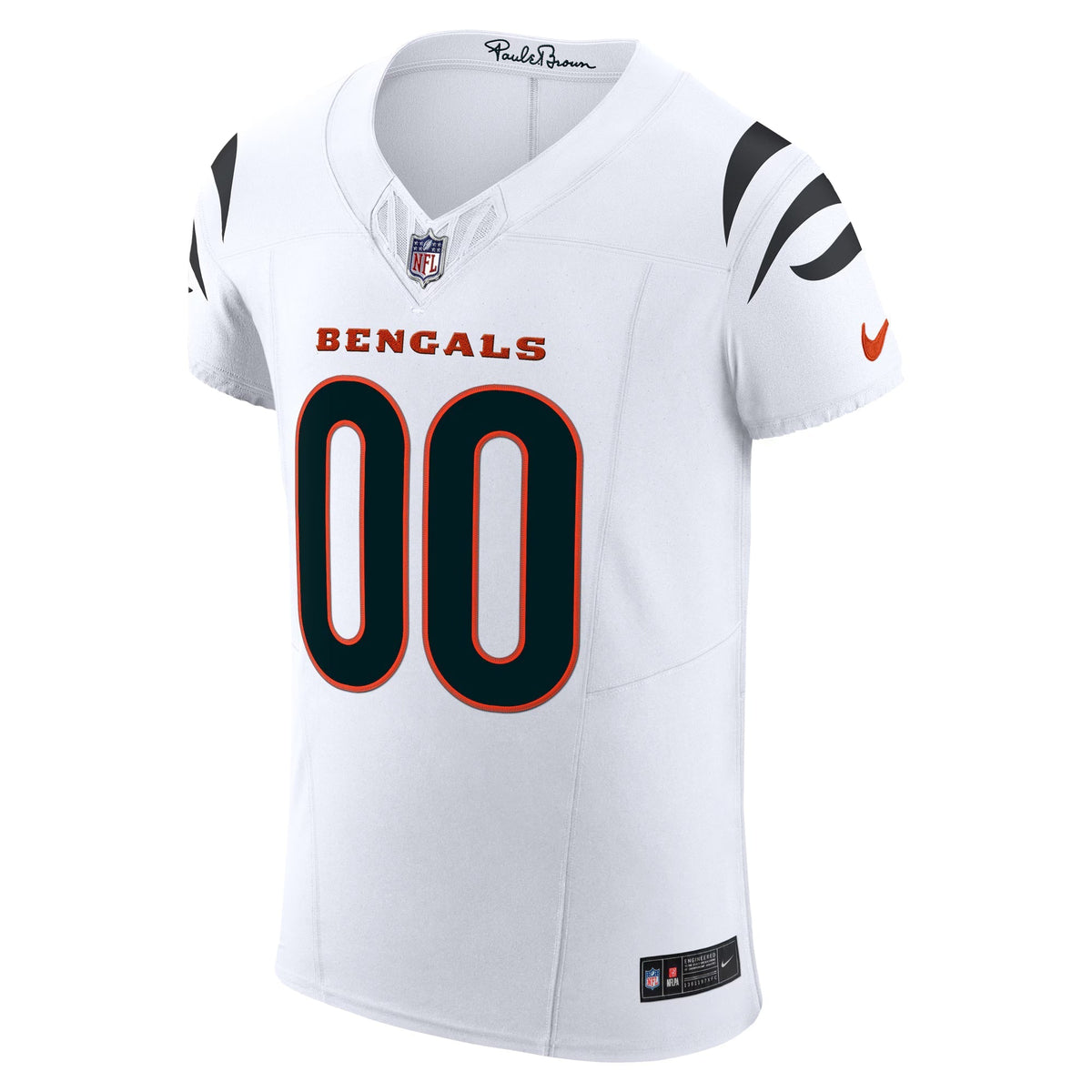 Cincinnati Bengals White Stitched Elite Custom Jersey