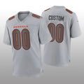 Custom Cincinnati Bengals Gray Atmosphere Game Stitched Jerseys