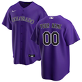 Mens Colorado Rockies Purple Alternate Replica Custom Jersey